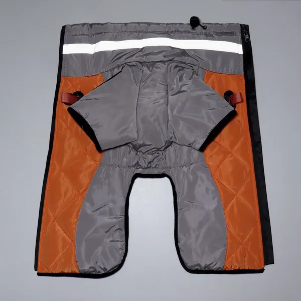 Изображение товара Куртка для животных Пижон для больших собак / 9712603 (4XL, серый/оранжевый)