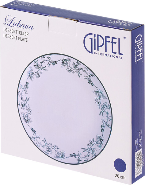 Изображение товара Тарелка закусочная (десертная) Gipfel Lubava 52863 (белый)