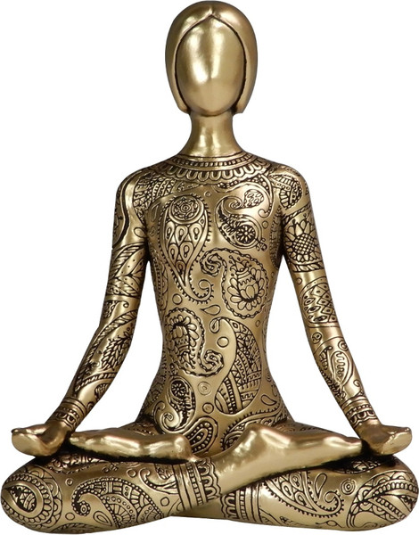 Изображение товара Статуэтка Gipfel Yoga 43594 (золото/черный)