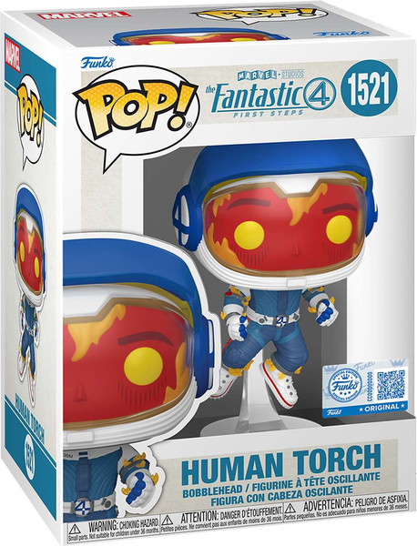 Фигурка коллекционная Funko POP! Bobble Marvel. Fantastic Four FF. Human Torch / Fun85358 — фото 6
