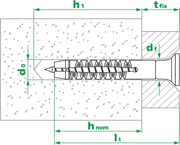 Изображение товара Дюбель-гвоздь ЕКТ B009138 (10шт)