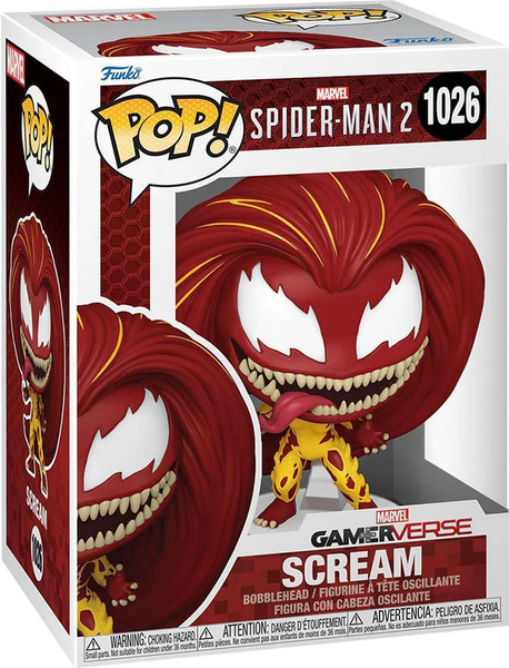 Фигурка коллекционная Funko POP! Bobble Marvel Games. Spider-Man 2. Scream / Fun80329 — фото 6