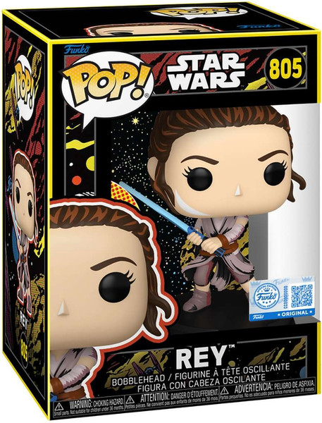 Фигурка коллекционная Funko POP! Bobble Star Wars. Ep 7 TFA. Rey Retro Exc / Fun88576 — фото 6