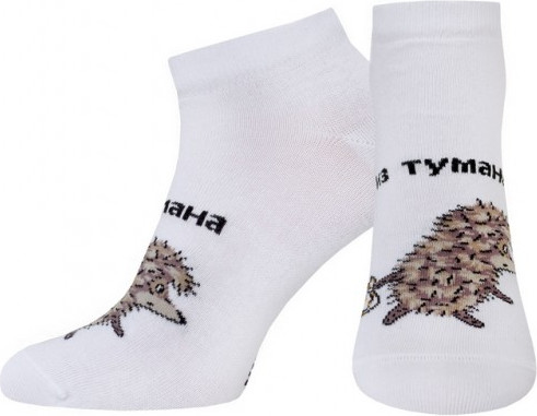Носки Брестские 2156 Союзмультфильм Ежик в тумане рис.590 (р.23, белый) — фото 5