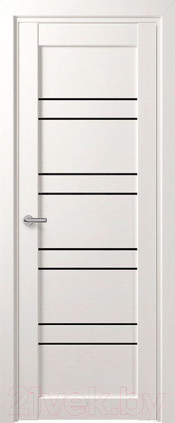 Изображение товара Дверь межкомнатная Deform D15 ДО 70x200 (дуб шале снежный/Lacobel черный)