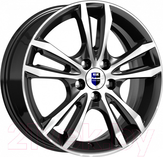 Изображение товара Литой диск K&K Samara 16x6" 4x100мм DIA 60.1мм ET 41мм Алмаз черный