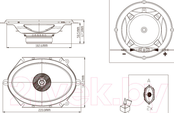 Изображение товара Коаксиальная АС JBL Stage3 8627