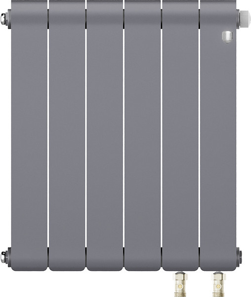 Изображение товара Радиатор биметаллический Royal Thermo Infinity 500 Silver Satin VR80 (6 секций)