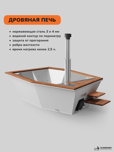 Изображение товара Купель SCANDINAF  Icon 350W (подсветка)