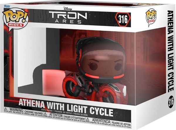 Фигурка коллекционная Funko POP! Rides Disney. Tron Ares. Athena With Light Cycle / Fun88230 — фото 6