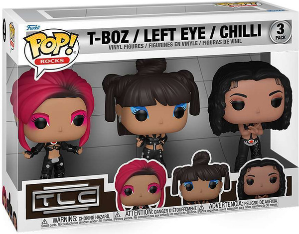 Набор фигурок коллекционных Funko POP! Rocks. TLC Scrubs. T-Boz/Left Eye/Chilly / Fun79709 (3шт) — фото 6
