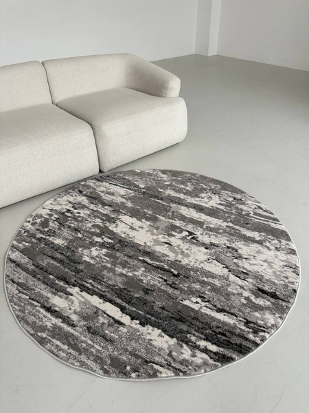 Изображение товара Ковер LAXMI Athena 7472 круг (3x3, Grey/Grey)