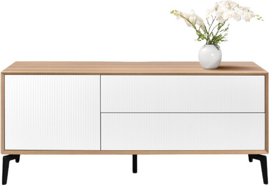 Изображение товара Тумба Metaldesign Проксима MD 7155.15.41 (дуб честерфилд/рифленое-белый)