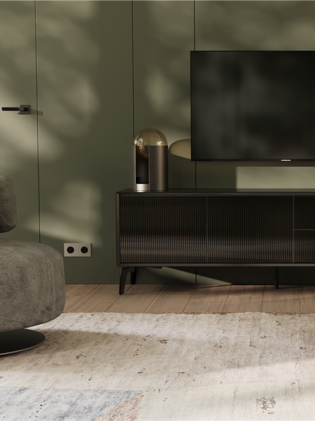 Изображение товара Тумба Metaldesign Проксима MD 7157.01.40 (черный/рифленое-черный)