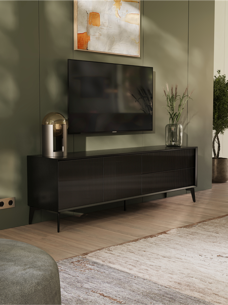 Изображение товара Тумба Metaldesign Проксима MD 7157.01.40 (черный/рифленое-черный)