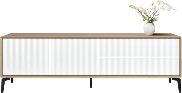 Изображение товара Тумба Metaldesign Проксима MD 7157.15.41 (дуб честерфилд/рифленое-белый)