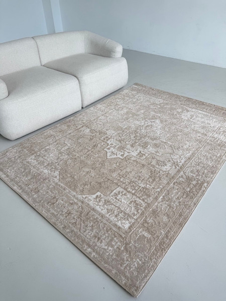 Изображение товара Ковер LAXMI Comfort 329 прямоугольник (1x2, Beige/Beige)