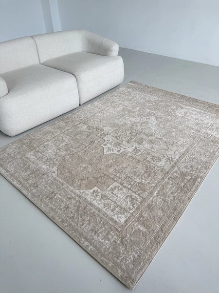 Изображение товара Ковер LAXMI Comfort 329 прямоугольник (1x2, Beige/Beige)