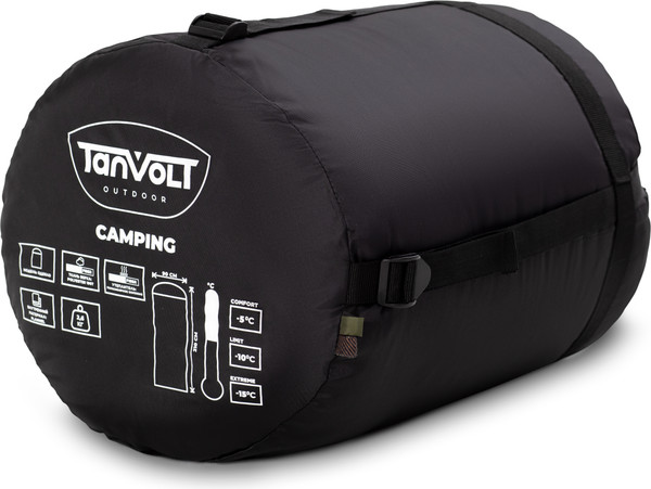 Изображение товара Спальный мешок TANVOLT Camping_Black_RedCage_R