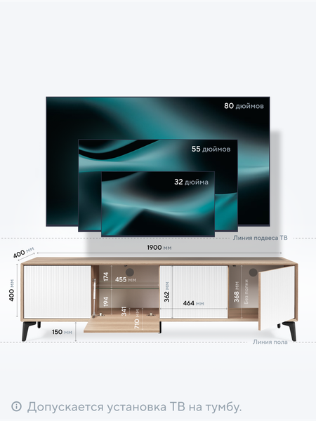 Изображение товара Тумба Metaldesign Проксима MD 7152.15.41 (дуб честерфилд/рифленое-белый)