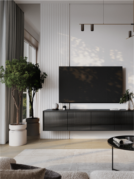 Изображение товара Тумба Metaldesign Проксима MD 7153.01.40 (черный/рифленое-черный)