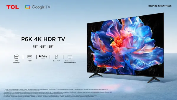 Изображение товара Телевизор TCL 55" 55P6K