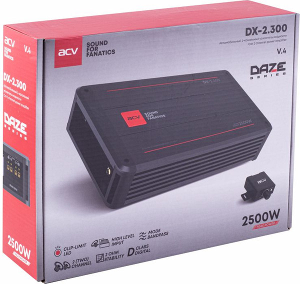 Изображение товара Автомобильный усилитель ACV DX-2.300 v4