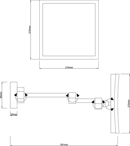 Изображение товара Зеркало для макияжа Lauter 21SH040CH