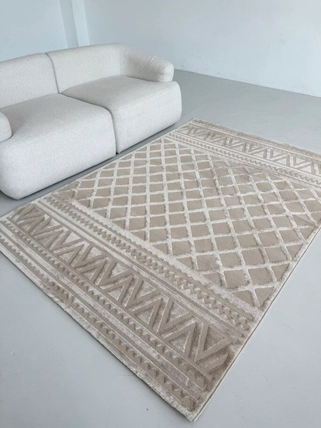 Изображение товара Коврик LAXMI Comfort 847 прямоугольник (0.8x1.5, Beige/Beige)