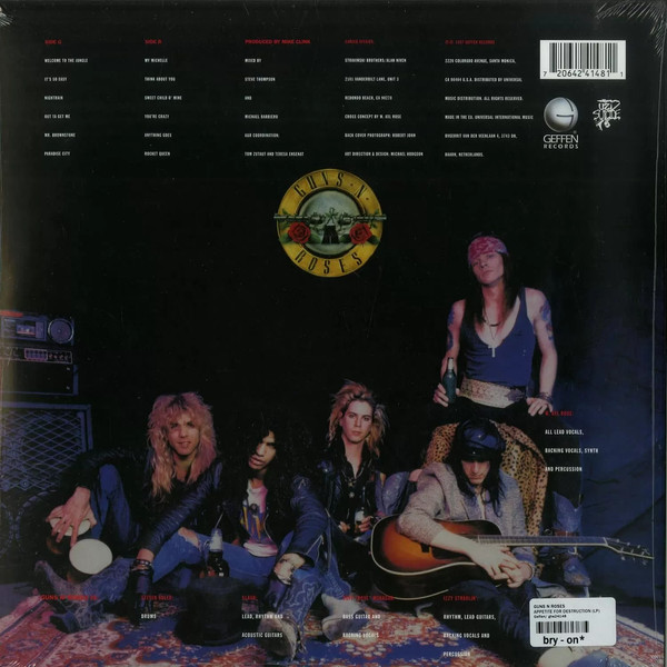 Изображение товара Виниловая пластинка Geffen Records Guns N Roses - Appetite For Destruction