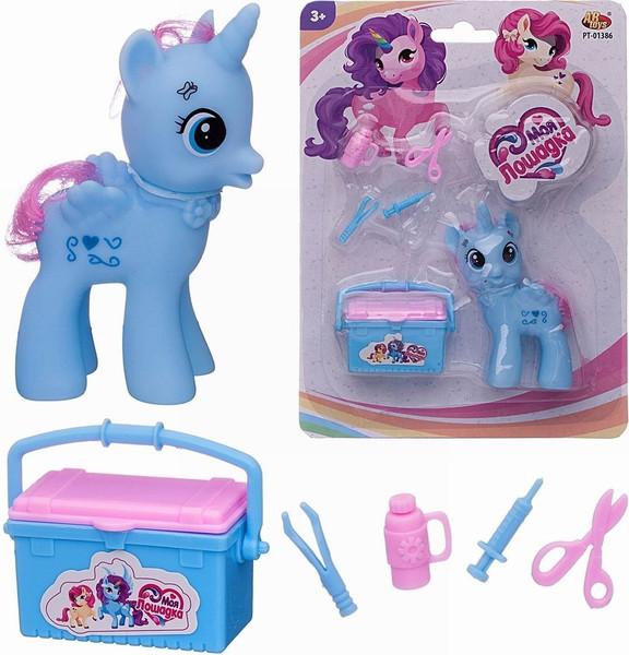 Игровой набор Наша игрушка Пони-единорог / PT-01386 (голубая) — фото 6