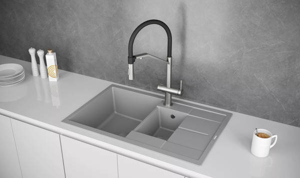 Изображение товара Смеситель Paulmark Zender Ze213155-BS (брашированная сталь)