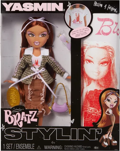 Изображение товара Кукла с аксессуарами MGA Bratz Stylin' Ясмин с футболкой / 69366