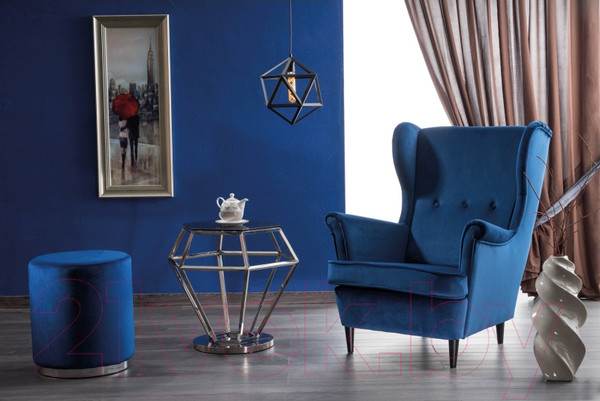 Изображение товара Кресло мягкое Signal Lord Velvet (Bluvel14 серый)