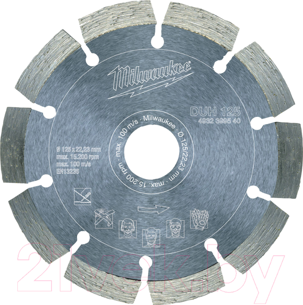 Изображение товара Отрезной диск алмазный Milwaukee 4932399540