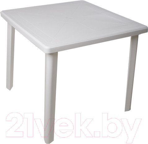 Изображение товара Стол пластиковый Стандарт Пластик Групп Квадратный 80х80 (белый)