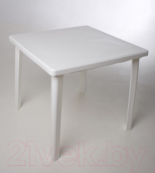 Изображение товара Стол пластиковый Стандарт Пластик Групп Квадратный 80х80 (белый)