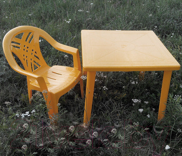 Изображение товара Стол пластиковый Стандарт Пластик Групп Квадратный 80х80 (белый)