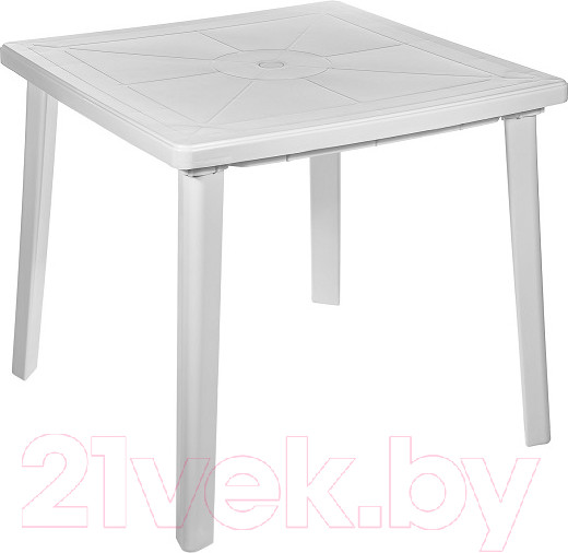 Изображение товара Стол пластиковый Стандарт Пластик Групп Квадратный 80х80 (белый)