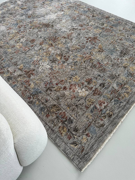 Изображение товара Коврик LAXMI Frezia 01936 прямоугольник (0.8x1.5, Grey/Grey)