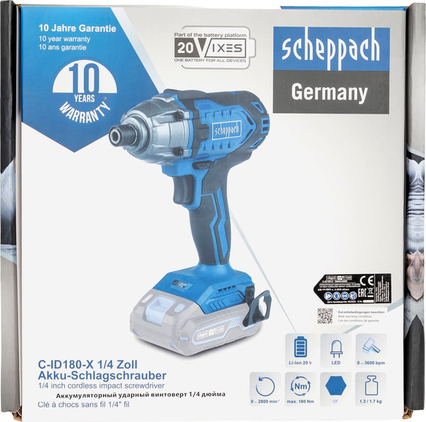 Изображение товара Винтоверт Scheppach C-ID180-X / 5909245900