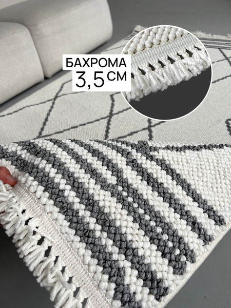 Изображение товара Коврик LAXMI Norway 974 прямоугольник (2x3, Grey)