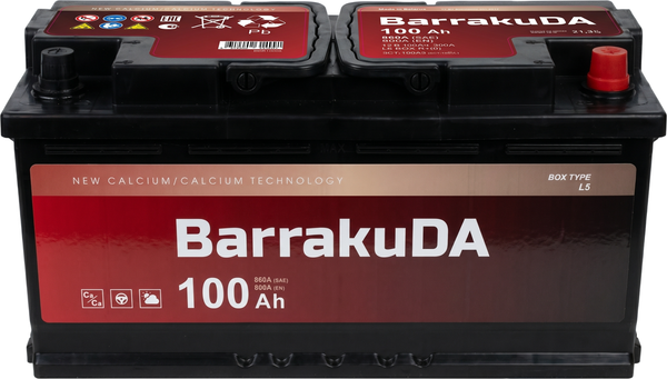 Изображение товара Автомобильный аккумулятор BarrakuDA Extra Power 6СТ R+ (100А/ч)