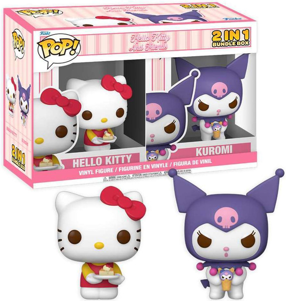 Набор фигурок коллекционных Funko POP! Hello Kitty And Friends. Hello Kitty. Kuromi / Fun92853 (2шт) — фото 6