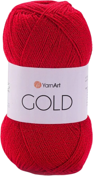 Изображение товара Пряжа для вязания Yarnart Голд 92% акрил / 9352 (400м, красный)