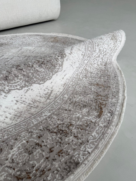 Изображение товара Ковер LAXMI Proxima 4902 круг (2.4x2.4, Grey/Ivory)