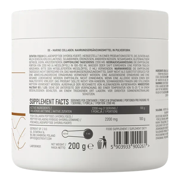 Изображение товара Коллаген OstroVit Marine (200г, без вкуса)