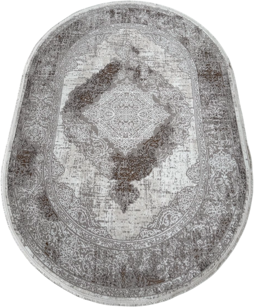 Изображение товара Коврик LAXMI Proxima 4902 овал (0.8x1.5, Grey/Ivory)