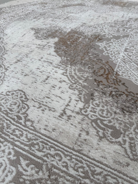 Изображение товара Коврик LAXMI Proxima 4902 овал (0.8x1.5, Grey/Ivory)