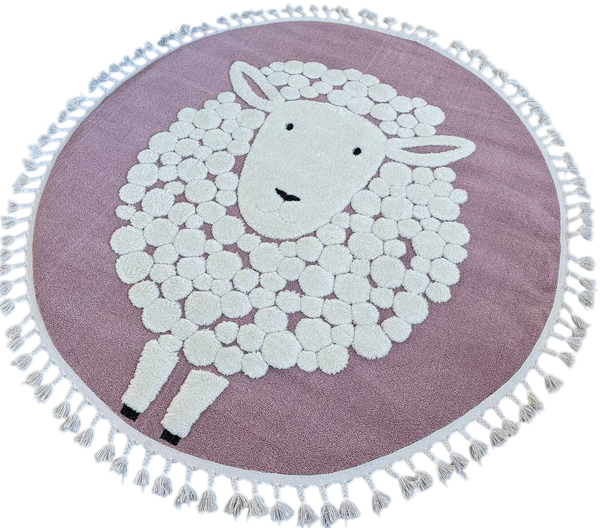 Изображение товара Ковер LAXMI Quincey 1094 круг (2x2, Cream/Pink)